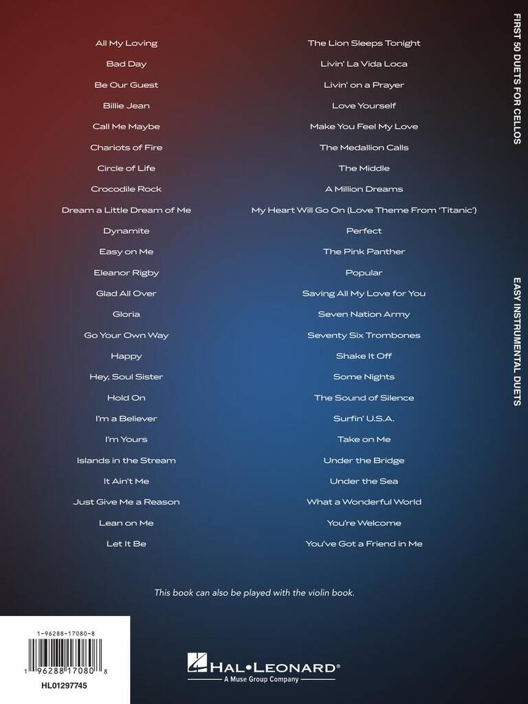 First 50 Duets for Two Cellos (Celloduo) [stack-source:hl01297745_5.jpg]