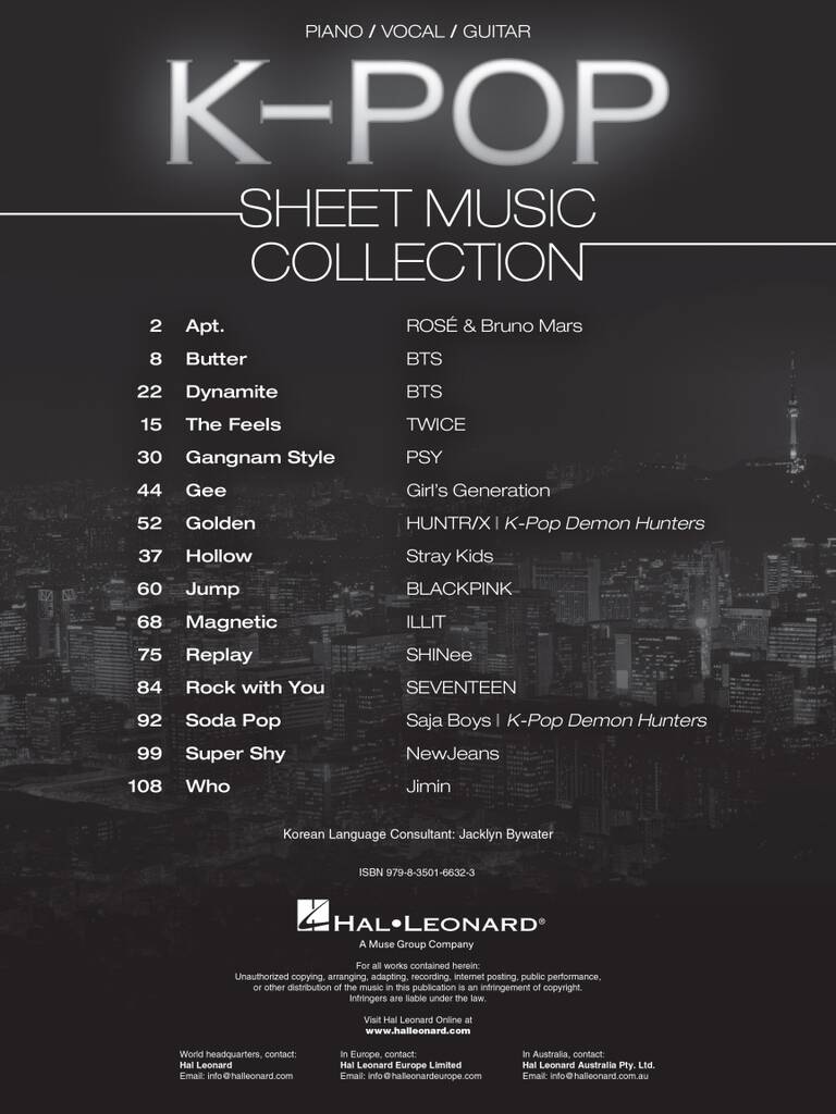K-Pop Sheet Music Collection