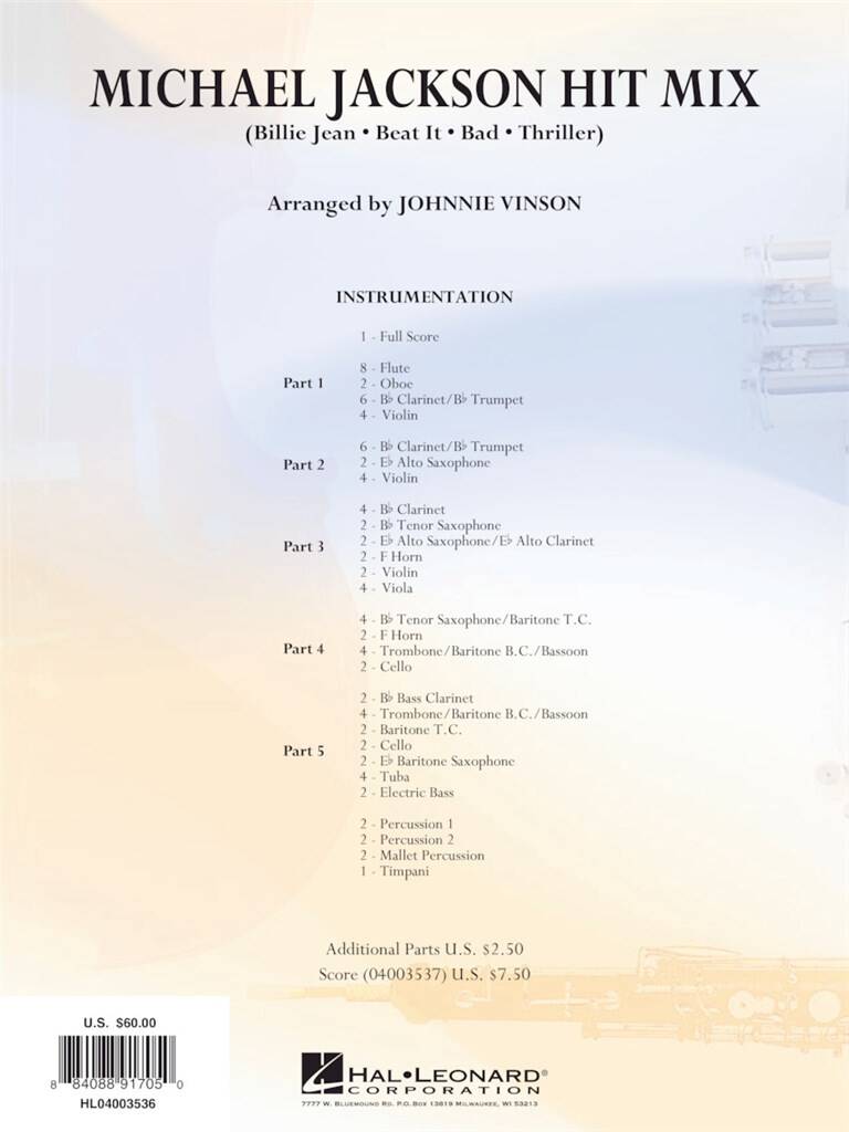 Michael Jackson Hit Mix - Flex-Band Grade 3