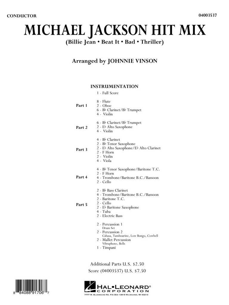 Michael Jackson Hit Mix - Flex-Band Grade 3
