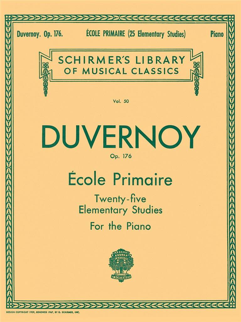 Ecole Primaire (25 Elementary Studies), Op. 176