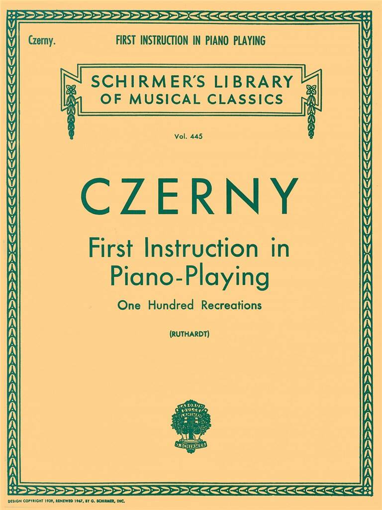First Instruction In Piano Playing