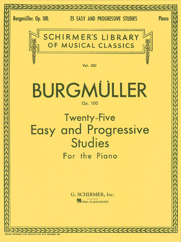 Twenty-Five Easy and Progressive Studies Op. 100