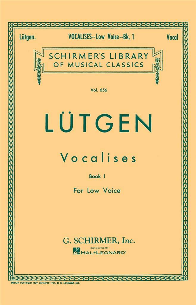 Vocalises (20 Daily Exercises) - Book I