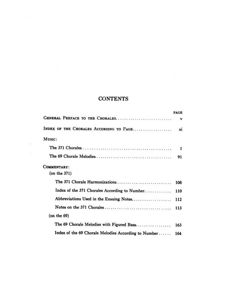 371 Harmonized Chorales And 69 Chorale Melodies
