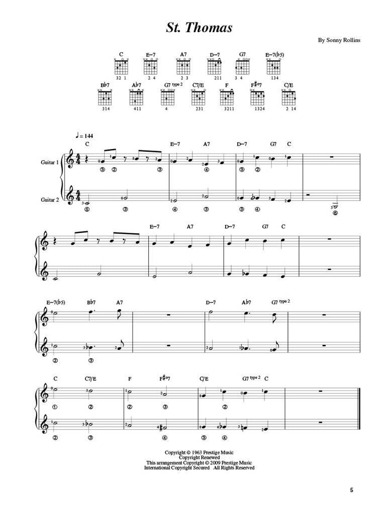 A Modern Method for Guitar - Jazz Songbook, Vol. 1