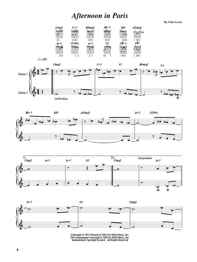 A Modern Method for Guitar - Jazz Songbook, Vol. 1