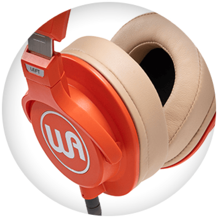 Warm Audio WAHRO, Orange closed-back headphone afbeelding 5