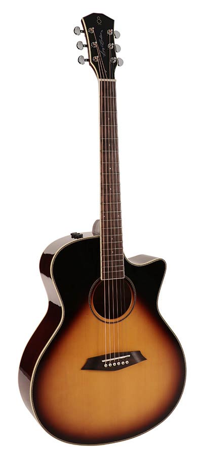 Sire Larry Carlton A3GSVS grand auditorium Elektro-Akoestische gitaar sunburst