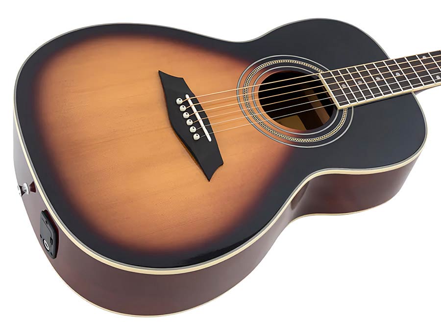 Sire Larry Carlton A3PSVS parlor Elektro-Akoestische gitaar vintage sunburst