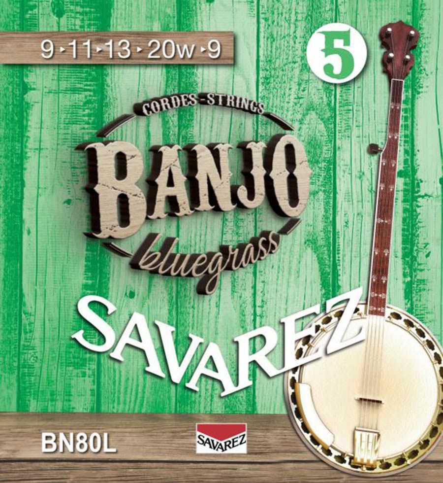 string set 5-string banjo, bluegrass, light, 009-011-013-020W-009
