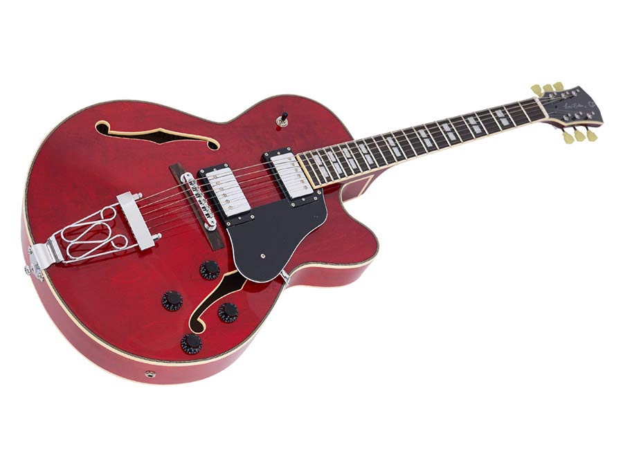 Sire H7F Larry Carlton elektrische gitaar see-through red