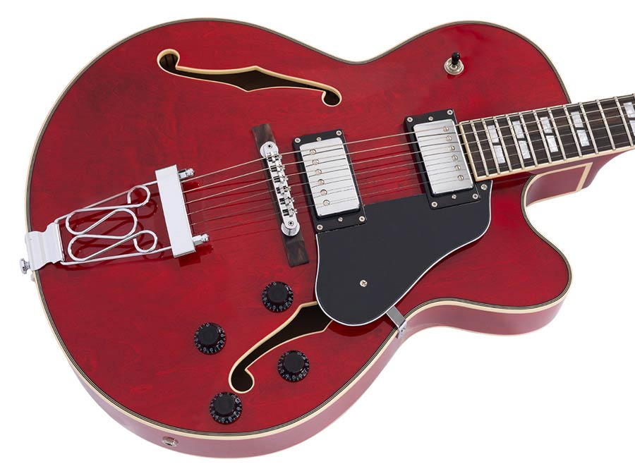 Sire H7F Larry Carlton elektrische gitaar see-through red