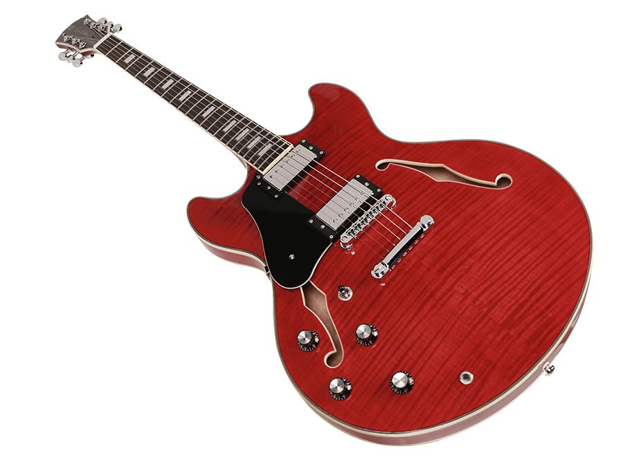 Sire H7L Larry Carlton elektrische gitaar see-through red