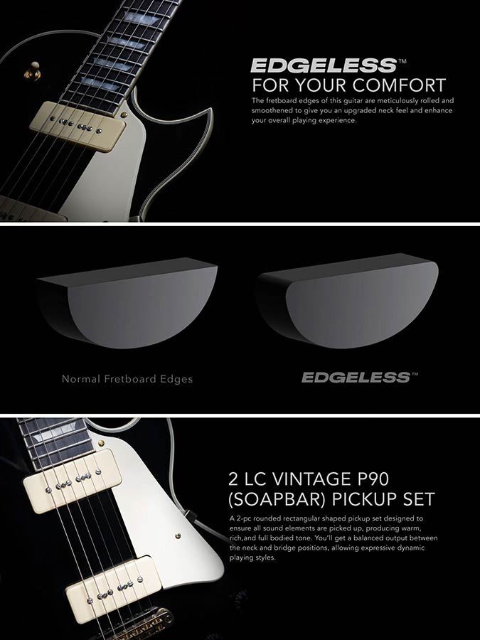 Sire L7VL Larry Carlton elektrische gitaar black