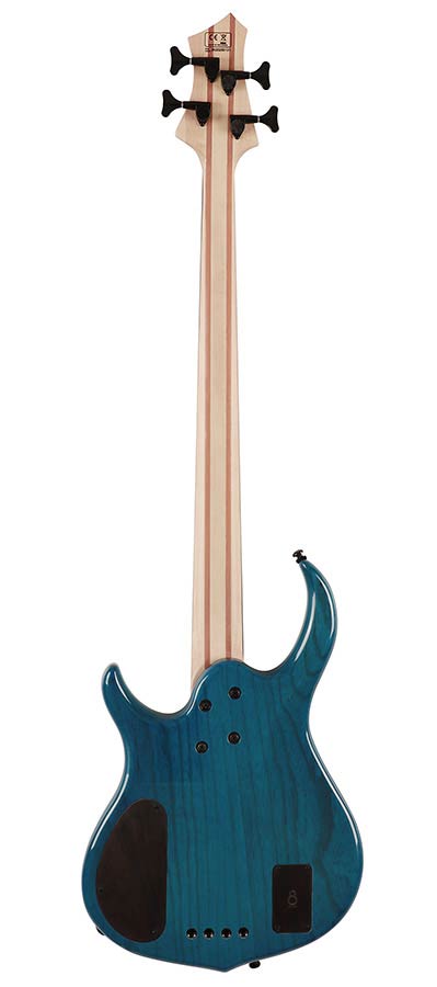 Sire M5+ S4 Marcus Miller 4-snarige actieve basgitaar transparent blue
