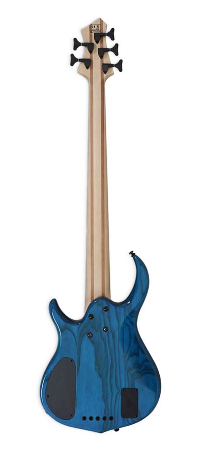 Sire M5+ S5 Marcus Miller 5-snarige actieve basgitaar transparent blue