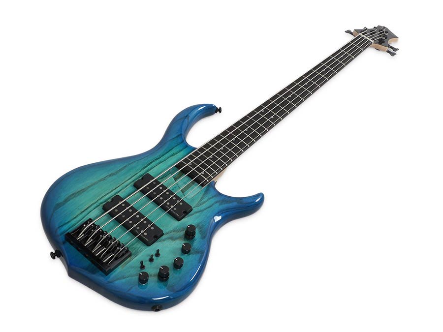 Sire M5+ S5 Marcus Miller 5-snarige actieve basgitaar transparent blue