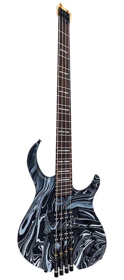 Sire M6H 4 Marcus Miller 4-snarige passieve basgitaar black swirl