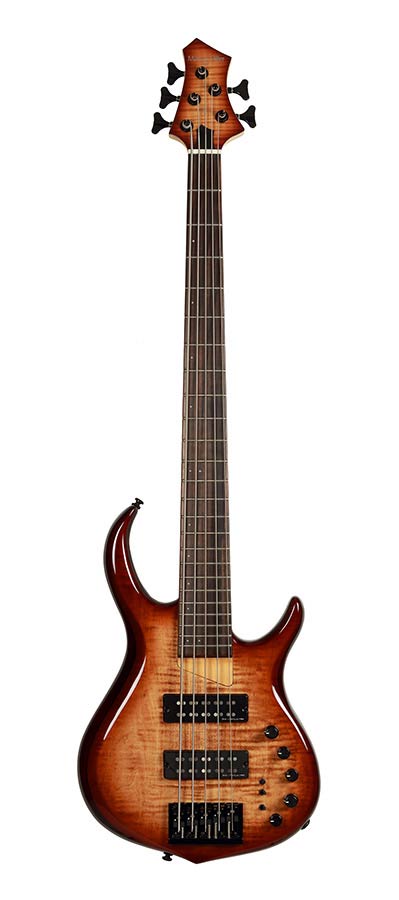 Sire M7+ A5 Marcus Miller 5-snarige actieve basgitaar brown sunburst