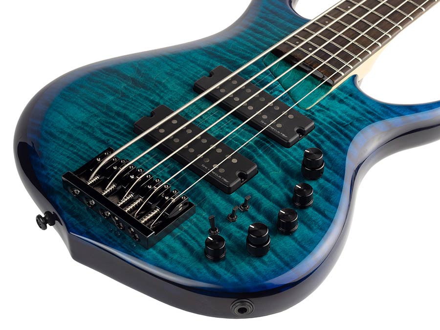 Sire M7+ A5 Marcus Miller 5-snarige actieve basgitaar transparent blue