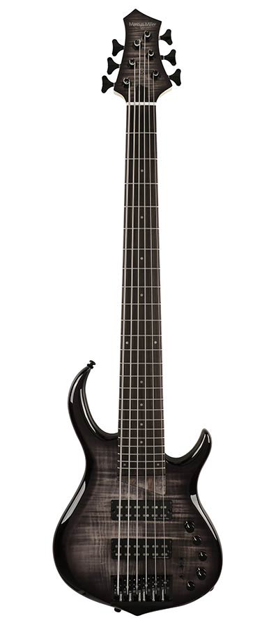 Sire M7+ A6 Marcus Miller 6-snarige actieve basgitaar transparent black