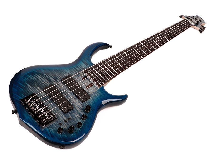 Sire M7+ A6 Marcus Miller 6-snarige actieve basgitaar transparent blue