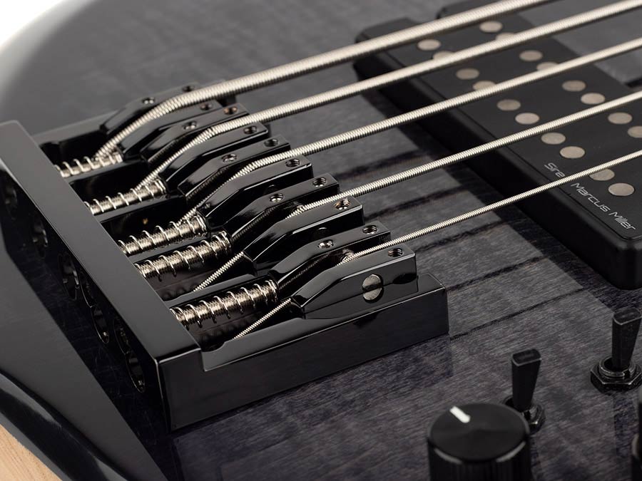 Sire M7+ S5 Marcus Miller 5-snarige actieve basgitaar transparent black
