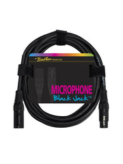 Boston MC-220-1 Microfoonkabel, zwart, 1 meter, 1 x XLR3f + 1 x XLR 3m