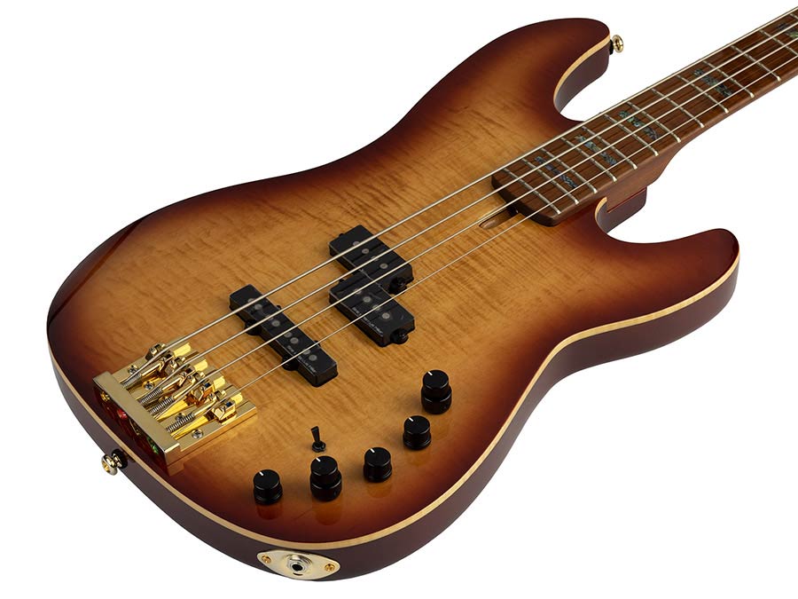 Sire P10 DX4 Marcus Miller 4-snarige actieve basgitaar tobacco sunburst