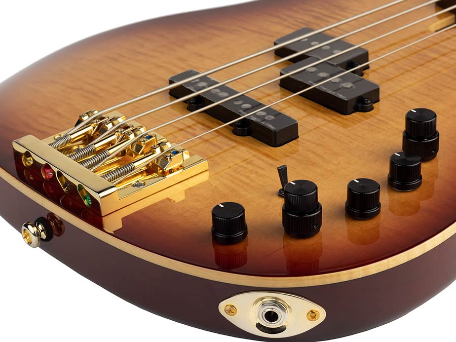 Sire P10 DX4 Marcus Miller 4-snarige actieve basgitaar tobacco sunburst