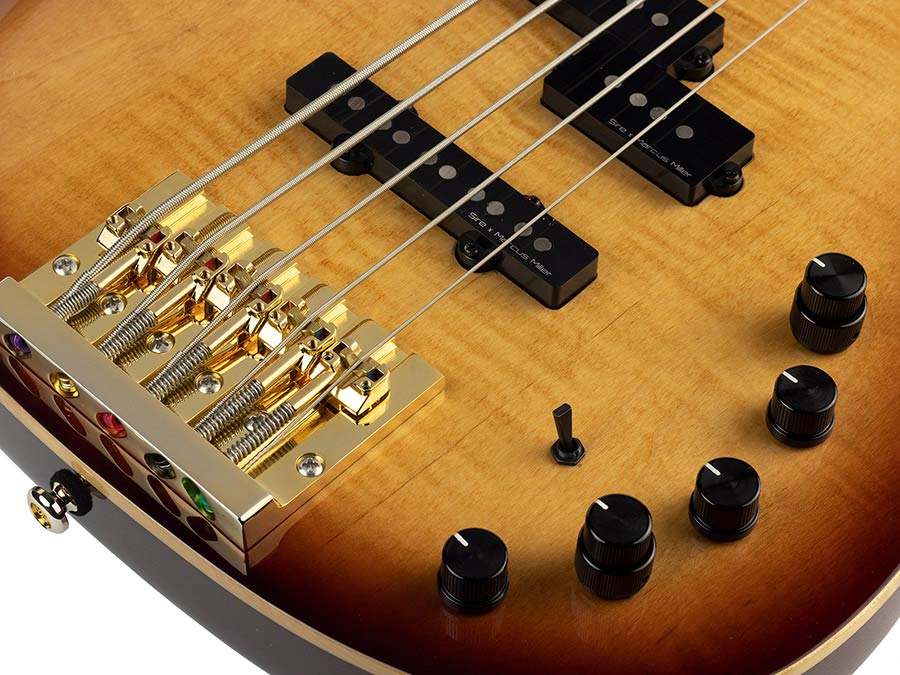 Sire P10 DX5 Marcus Miller 5-snarige actieve basgitaar tobacco sunburst
