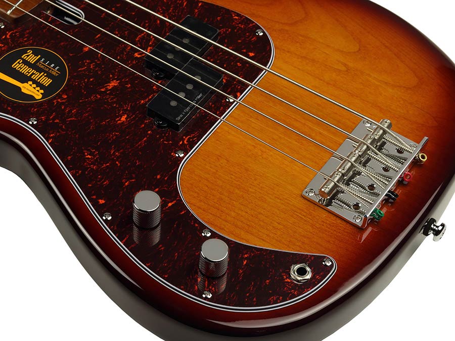 Sire P5 A4L Marcus Miller 4-snarige passieve basgitaar tobacco sunburst