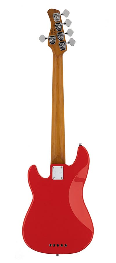 Sire P5 A5 Marcus Miller 5-snarige passieve basgitaar dark red