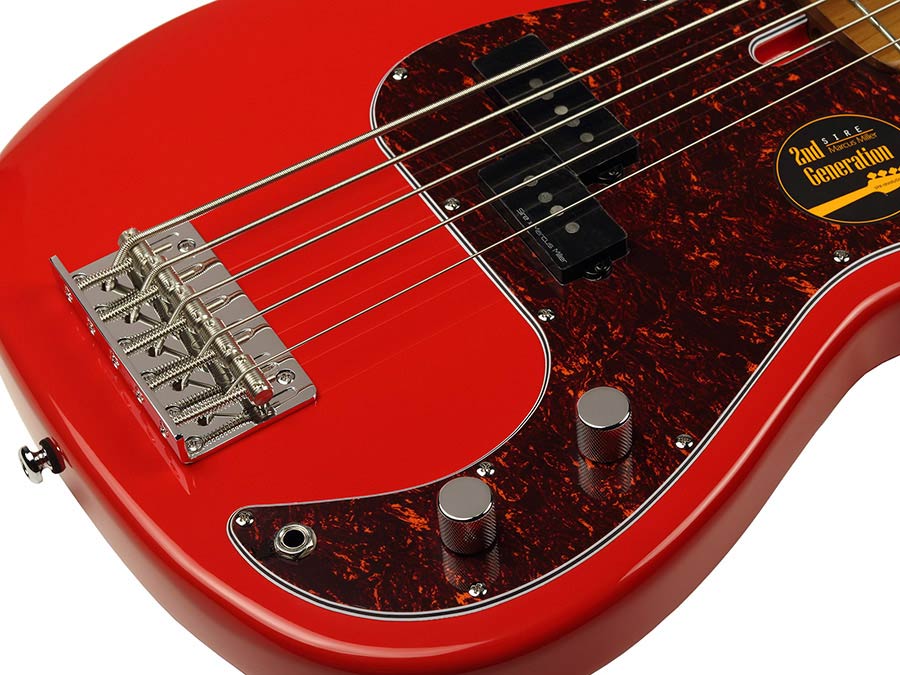 Sire P5 A5 Marcus Miller 5-snarige passieve basgitaar dark red