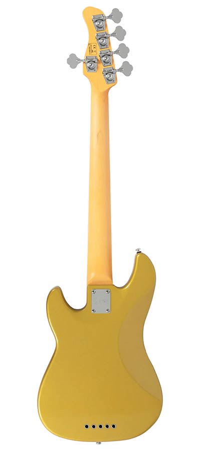 Sire P5 A5 Marcus Miller 5-snarige passieve basgitaar metallic gold