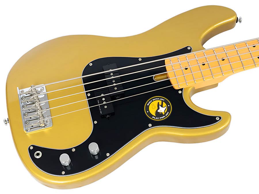 Sire P5 A5 Marcus Miller 5-snarige passieve basgitaar metallic gold