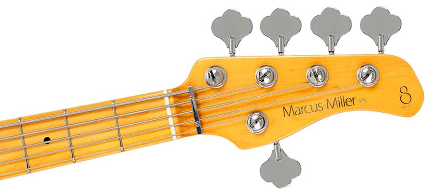 Sire P5 A5 Marcus Miller 5-snarige passieve basgitaar metallic gold