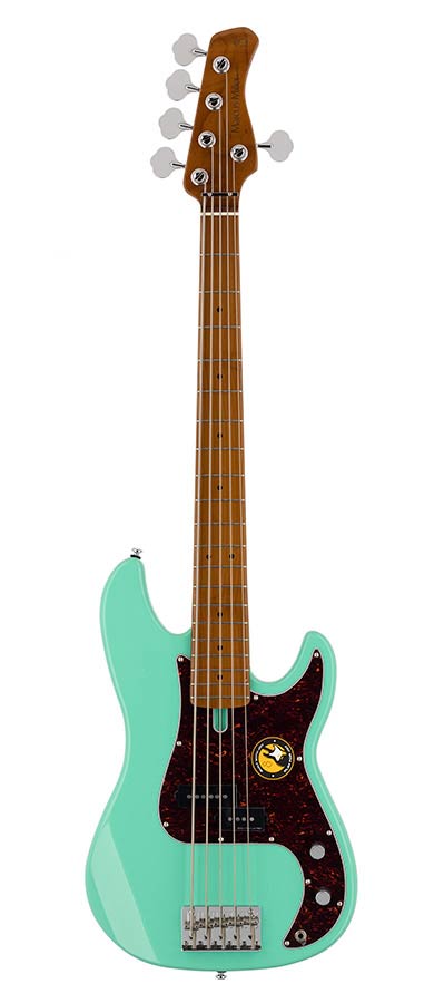 Sire P5 A5 Marcus Miller 5-snarige passieve basgitaar mild green