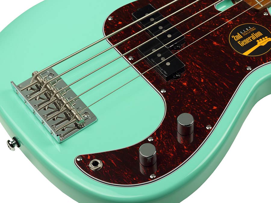 Sire P5 A5 Marcus Miller 5-snarige passieve basgitaar mild green