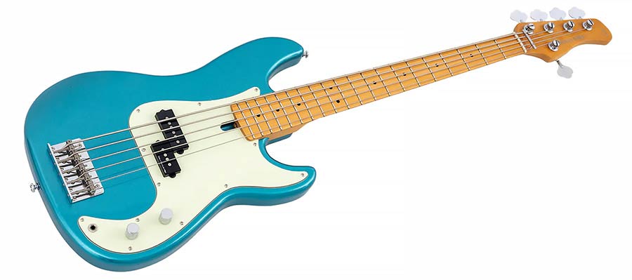 Sire P5 A5 Marcus Miller 5-snarige passieve basgitaar tide pool
