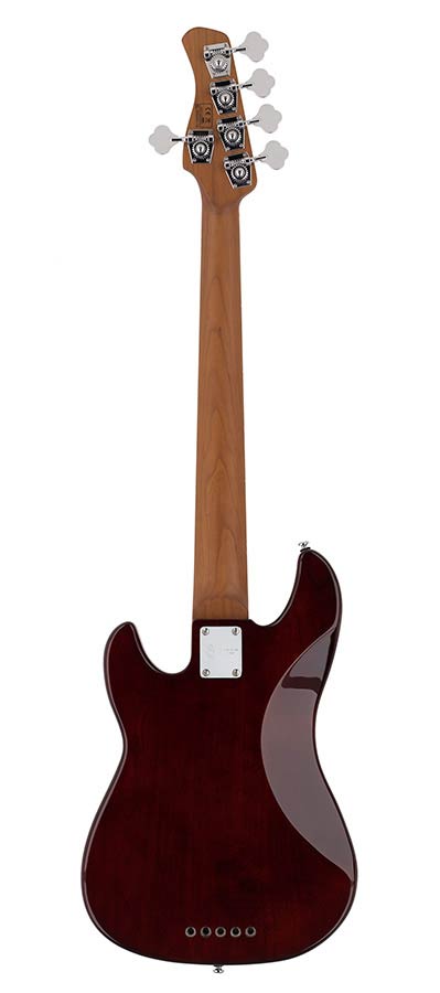 Sire P5 A5 Marcus Miller 5-snarige passieve basgitaar tobacco sunburst
