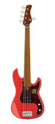Sire P5 A5F Marcus Miller 5-snarige passieve basgitaar dark red