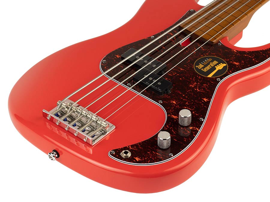 Sire P5 A5F Marcus Miller 5-snarige passieve basgitaar dark red