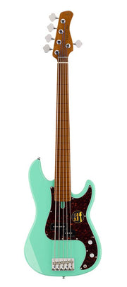 Sire P5 A5F Marcus Miller 5-snarige passieve basgitaar mild green