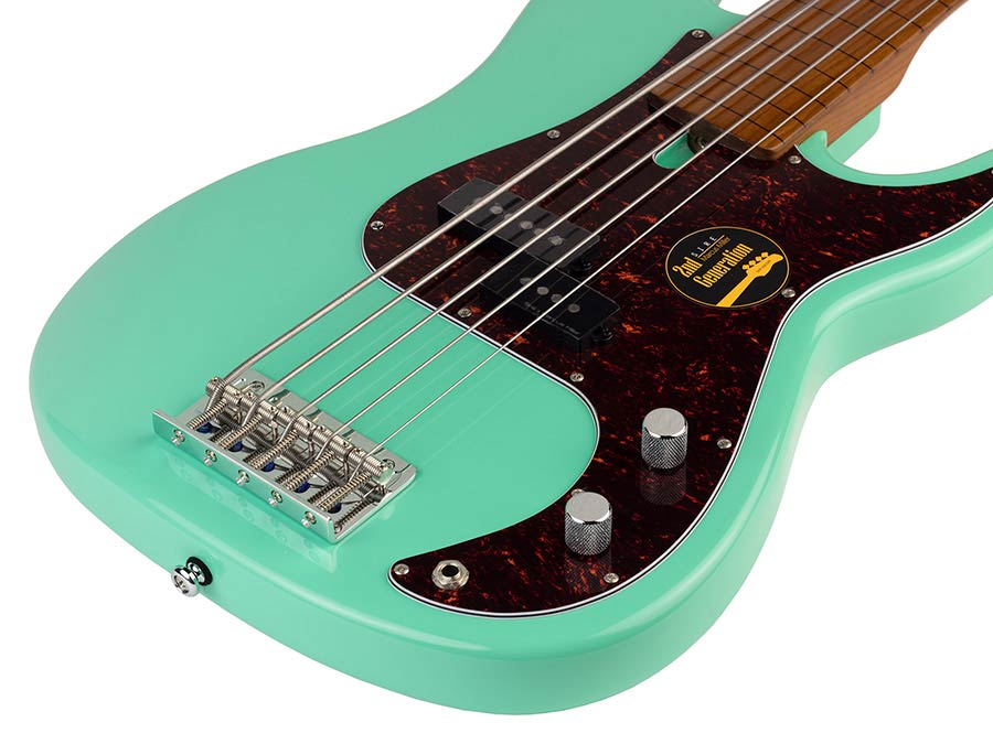Sire P5 A5F Marcus Miller 5-snarige passieve basgitaar mild green