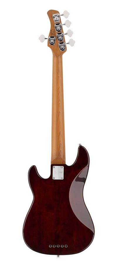 Sire P5 A5F Marcus Miller 5-snarige passieve basgitaar tobacco sunburst