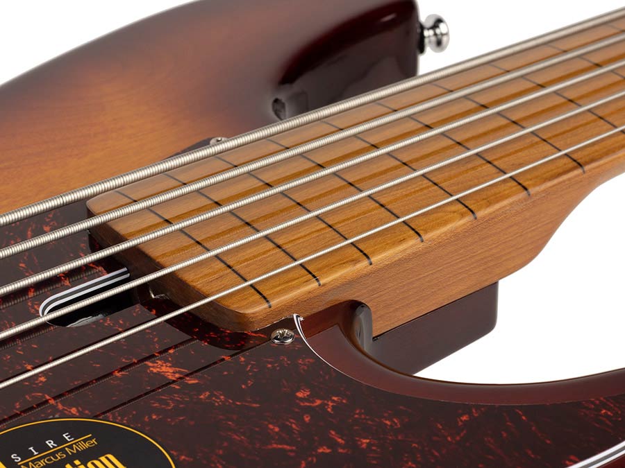 Sire P5 A5F Marcus Miller 5-snarige passieve basgitaar tobacco sunburst