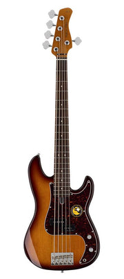 Sire P5R A5 Marcus Miller 5-snarige passieve basgitaar tobacco sunburst