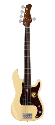 Sire P5R A5 Marcus Miller 5-snarige passieve basgitaar vintage white